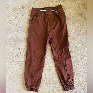 Boys Brown Jogger Pants